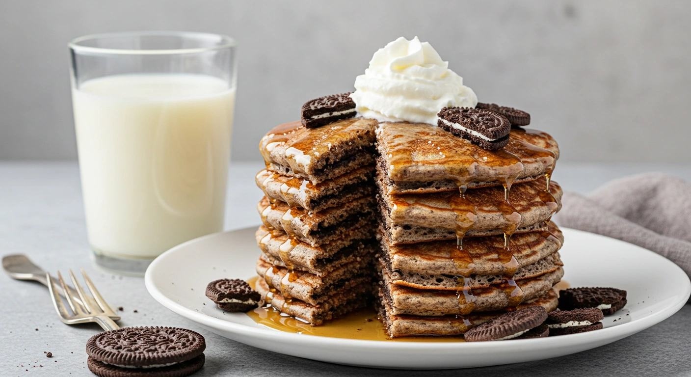 Oreo Pancakes - tertiary view